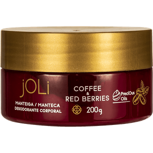 Manteiga Corporal Joli Café e Frutas Vermelhas 200ml